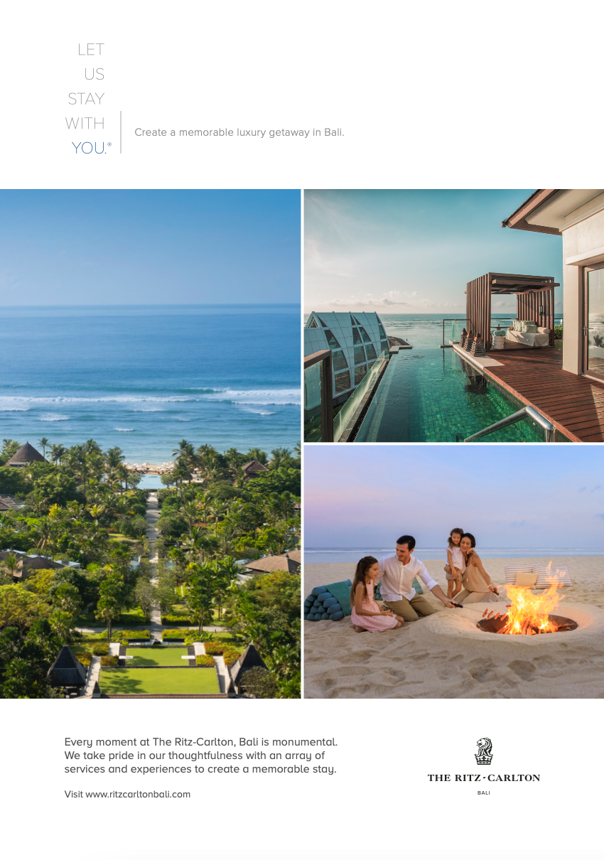 Luxury School Holiday Vacation at The Ritz-Carlton, Bali